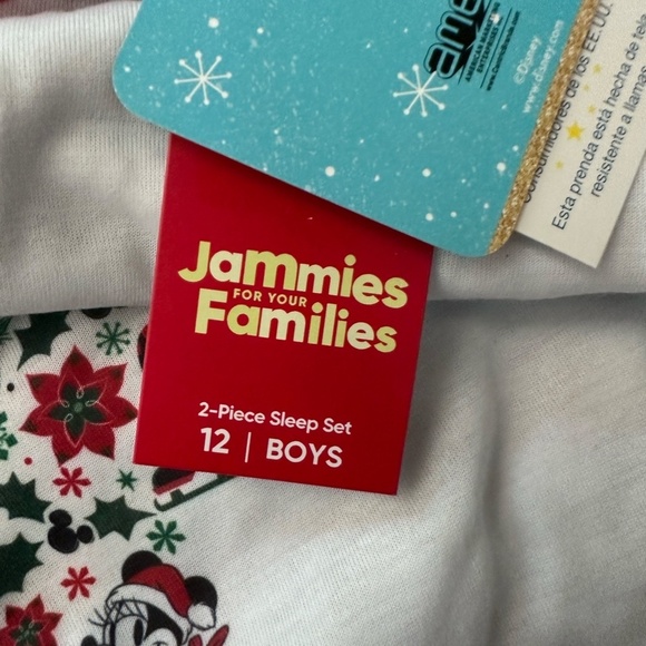 2pc.Disney's Mickey Mouse Christmas Pajama Set Boy/Unisex - Picture 5 of 6